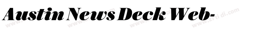 Austin News Deck Web字体转换